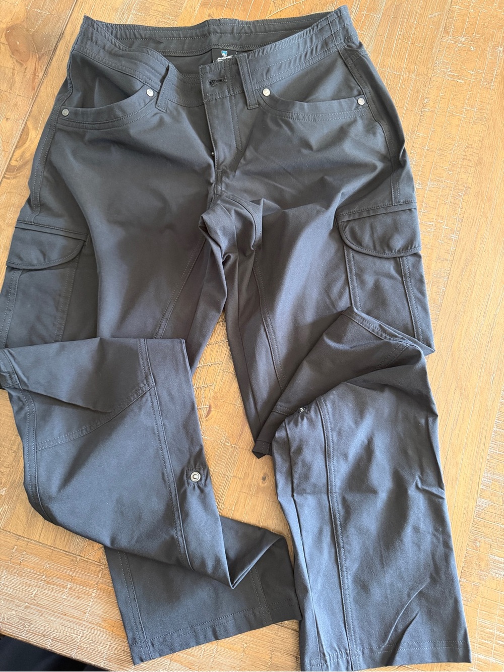 Kuhl Straight Leg Cargo Pants in Black